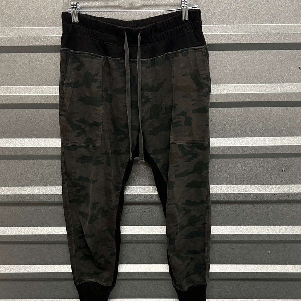 JAMES PERSE Womens Camo High Rise Jogger Size 2‎ Pant Casual Grunge Flap Pockets